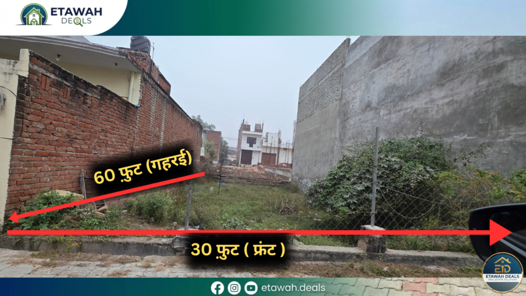 30 x 60 plot for sale in etawah